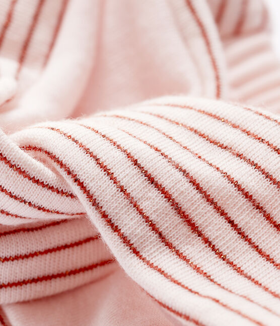 Baby Girls' Striped Tube-Knit Headband FLEUR pink/COPPER pink