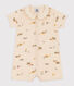 Babies' Palm Tree Patterned Cotton Playsuit
