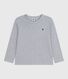 Children's long-sleeved plain cotton T-shirt