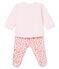 Baby girl's pyjamas VIENNE pink/MULTICO white