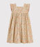 Little girls' sleeveless printed poplin dress AVALANCHE white/MULTICO