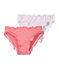 Set of 2 girls' panties with frills LOT white