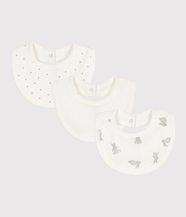 Cotton Rabbit Themed Baby Bibs - 3-Pack multicolor