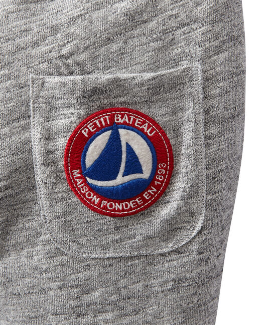Boy's pants in heavyweight jersey Gris grey