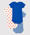 Babies' Starry Short-Sleeved Organic Cotton Bodysuits - 3-Pack variante 1