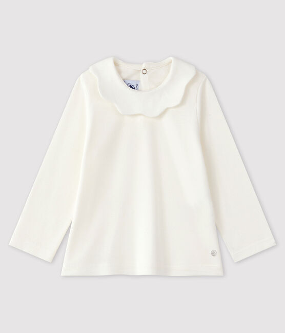 Babies' Cotton Blouse MARSHMALLOW white