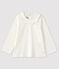 Babies' Cotton Blouse MARSHMALLOW white