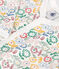 Babies' printed cotton footless pyjama suit MARSHMALLOW white/MULTICO white