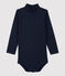 Babies' Cotton Bodysuit SMOKING blue/MARSHMALLOW white