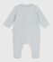 Babies' plain velour pyjama suit with a collar CO2
