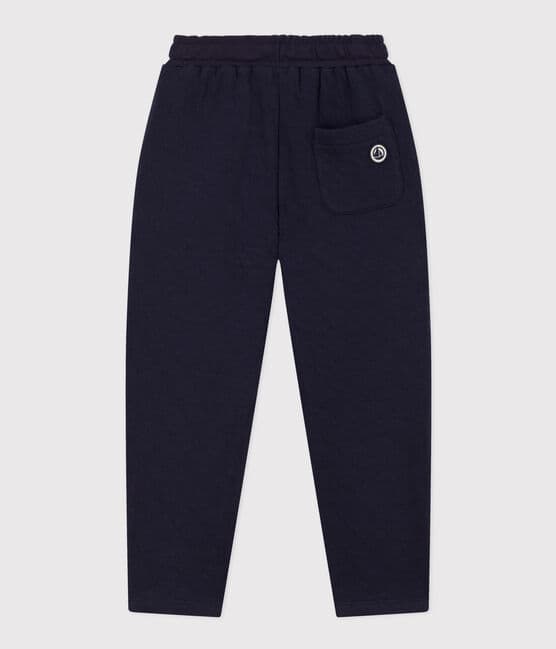 Unisex Quilted Tube Knit Trousers SMOKING blue