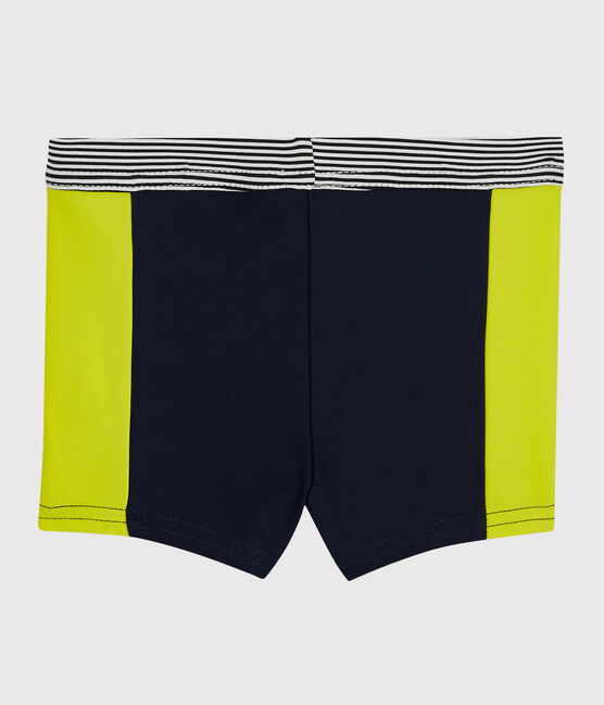 Baby Boys' Eco-Friendly Swimming Trunks SMOKING blue/JAUNE yellow