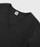 Women's Iconic V-Neck Cotton T-Shirt CITY CHINE grey