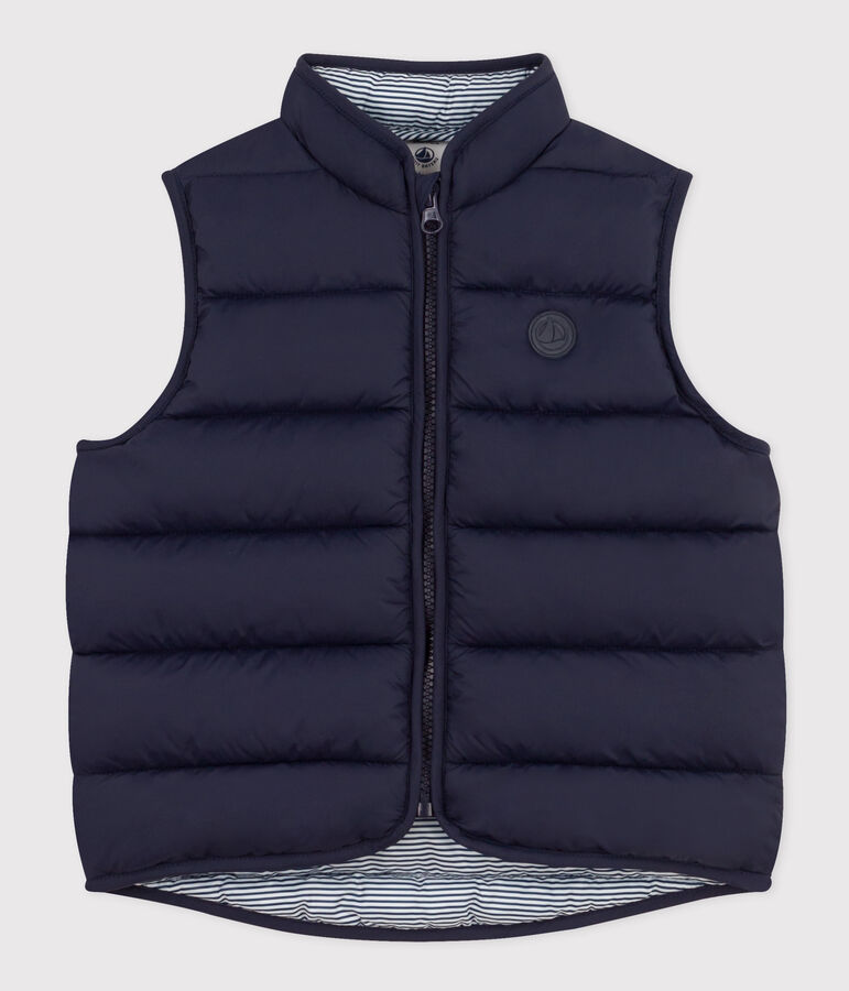 Children's Sleeveless Quilted Padded Jacket blue