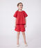 Children's short-sleeved cotton blouse with a floral pattern SPI