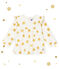 Baby girl's print blouse MARSHMALLOW white/DORE yellow