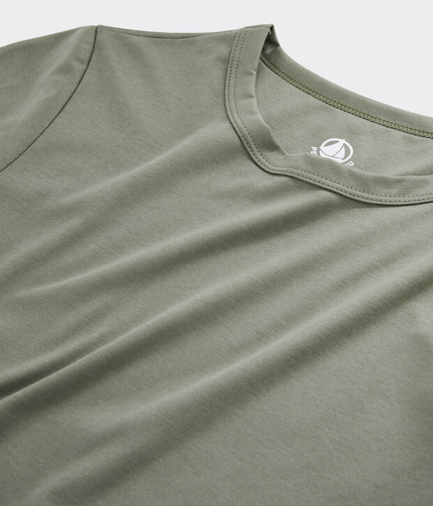 Women's Sea Island cotton T-shirt brown