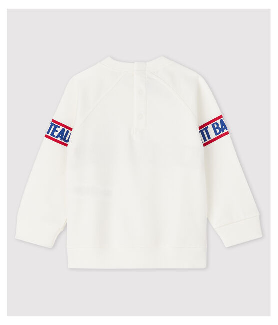 Baby Boys' Fleece Sweatshirt MARSHMALLOW white