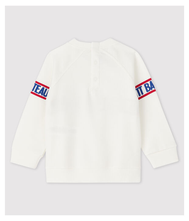 Baby Boys' Fleece Sweatshirt white