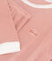 Unisex Pinstriped Cotton Pyjamas BRANDY pink/MARSHMALLOW white