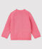 Baby girl's cardigan with print CHEEK pink