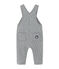 Baby boy's quilted double knit overalls SUBWAY CHINE grey