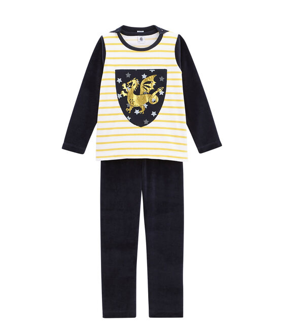 Little boy's pyjamas SMOKING blue/MULTICO white