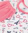 Children's long-length Paris print cotton short pyjamas MARSHMALLOW white/MULTICO white