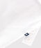 Babies' short-legged plain cotton dungarees white