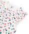Girls' cropped ribbed pyjamas MARSHMALLOW white/MULTICO white