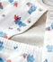 Babies' Bear Patterned Organic Cotton Clothing - 3-Pack MARSHMALLOW white/MULTICO white