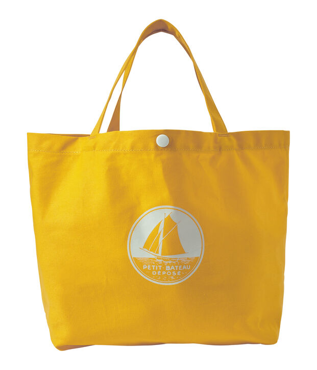Girl's canvas tote bag yellow