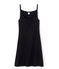 Chemise à bretelles femme coton/laine/soie NOIR black