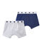 Set of 2 boys' boxers LOT white