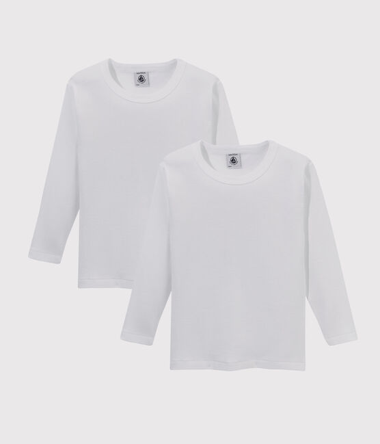 Boys' White Long-Sleeved T-Shirt - 2-Pack variante 1