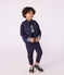 Doudoune enfant sans manche bicolore réversible SMOKING blue/JAUNE yellow