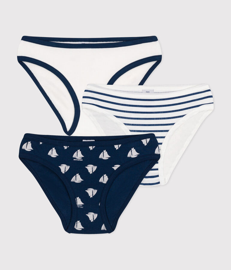 Girls' cotton briefs - 3-Pack multicolor