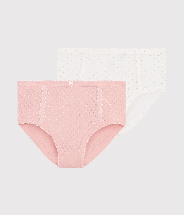 Women's high-waist briefs - Set of 2 multicolor