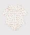 Babies' floral print cotton dress Ecru/multicolor