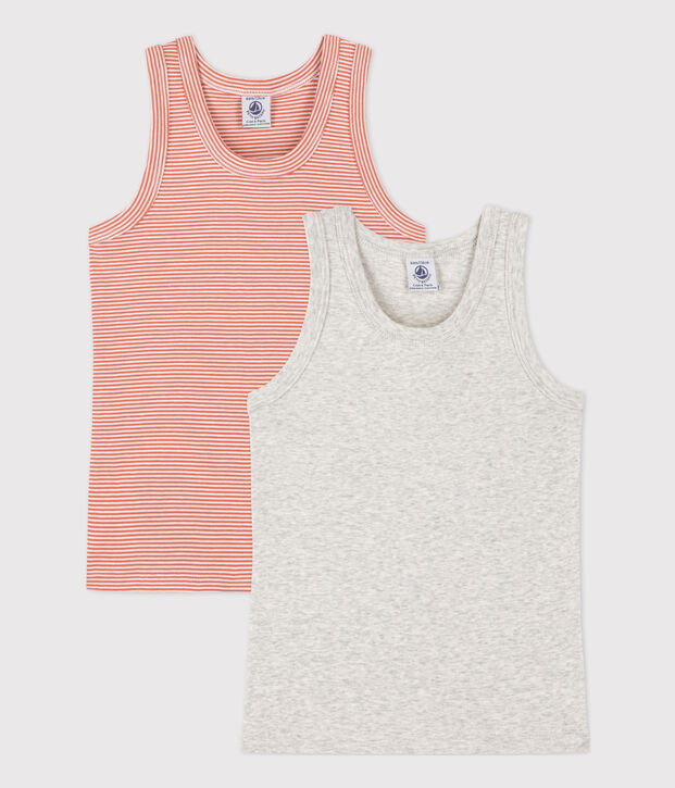 Boys' Cotton Vests - 2-Pack multicolor