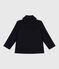 Children's coat in plain woollen broadcloth SMOKING blue