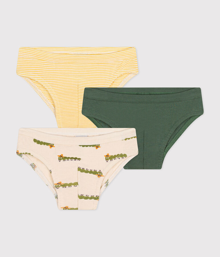 Children's Cotton Centipede Briefs - 3-Pack multicolor