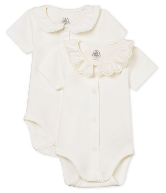 Baby girls' short-sleeved bodysuit - 2-piece set variante 1