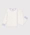 Children's velour pyjamas with hearts white/multicolor