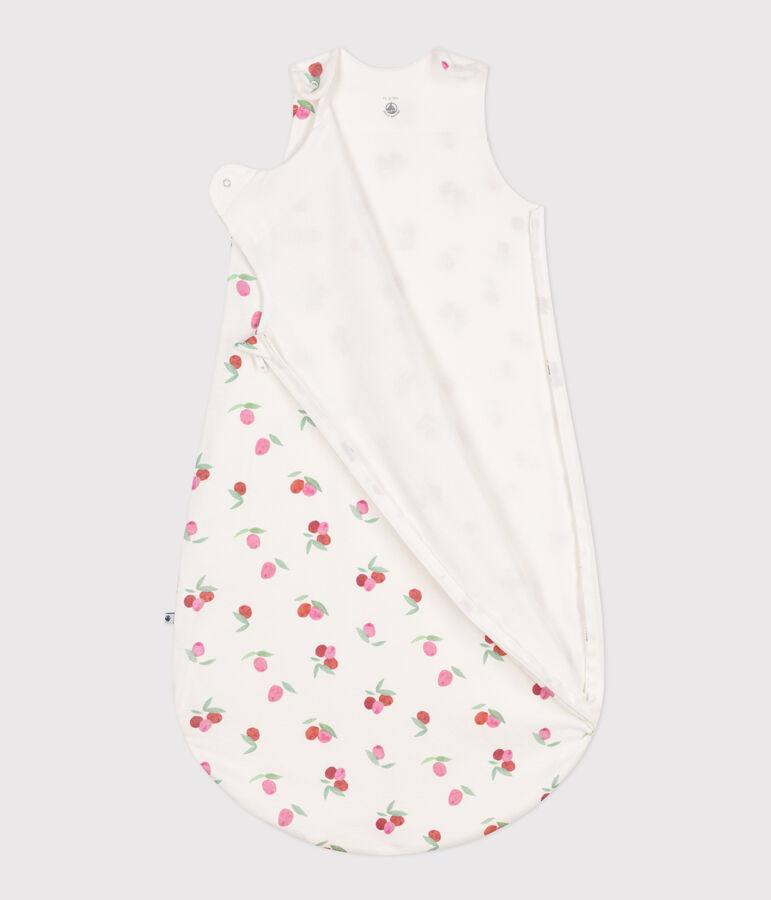 Babies' 1 TOG floral cotton sleeping bag white/multicolor