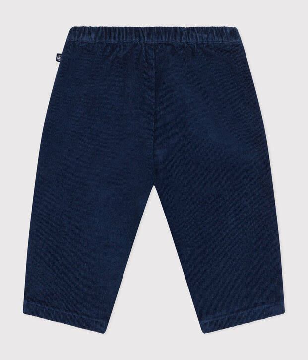 Babies' velour trousers blue
