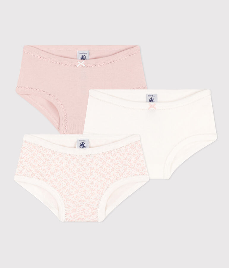 Children's High-Waisted Cotton Knickers - 3-Pack multicolor