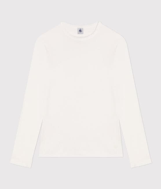 Women's Iconic Cocotte Stitch Cotton T-Shirt ECUME | Petit Bateau