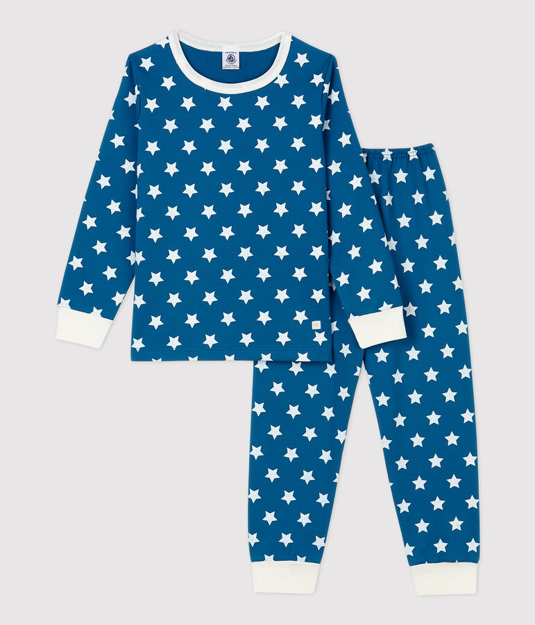 Unisex Graphic Print Organic Cotton Pyjamas blue/white