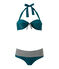 Women's two-piece swimsuit Rivage green
